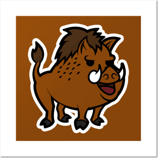 Boar Cartoon Animal Cartoon Island Posters and Art